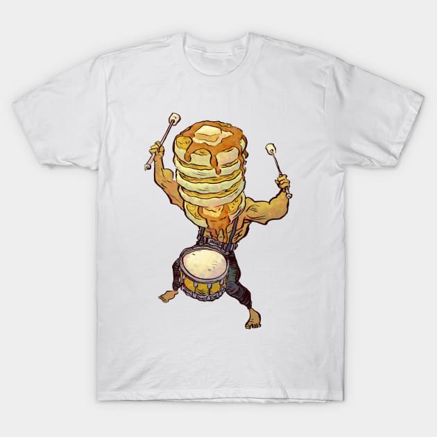 Pancakes on Drums T-Shirt by jesse.lonergan